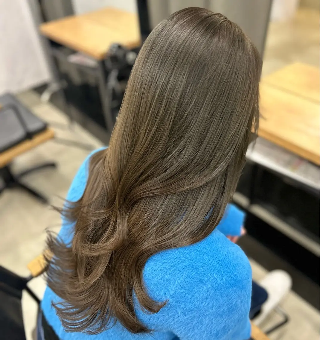 ロング モテヘア 韓国ヘアhikariのヘアスタイル