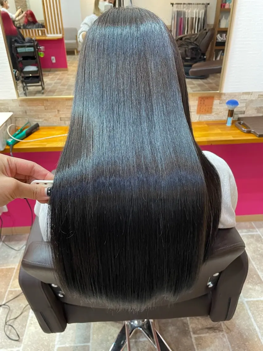 ロング カラー カット ヘアカラー トリートメント YUI/ ブリーチカラー🌷のヘアスタイル