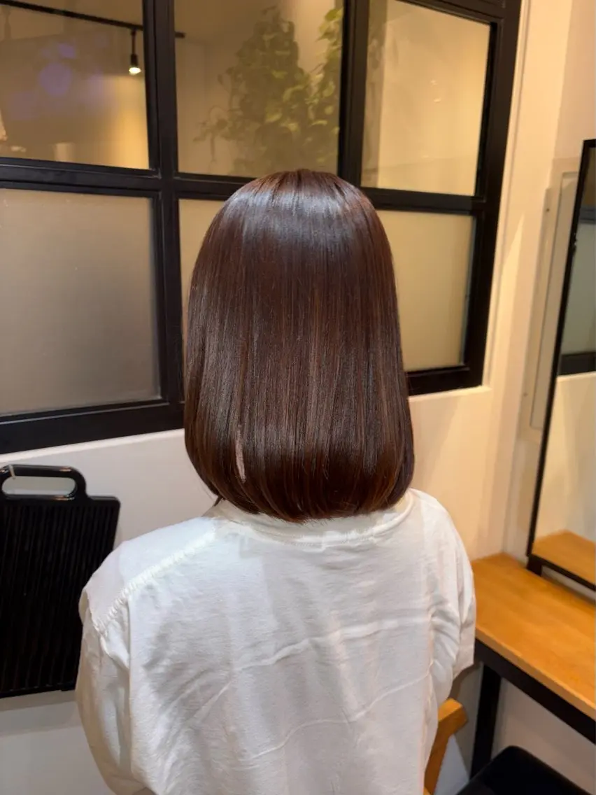 ミディアム カラー ブラウンカラー ナチュラルブラウン ヘアカラー トリートメント 🪽MiYU🪽 艶カラー⁎⁺˳✧のヘアスタイル