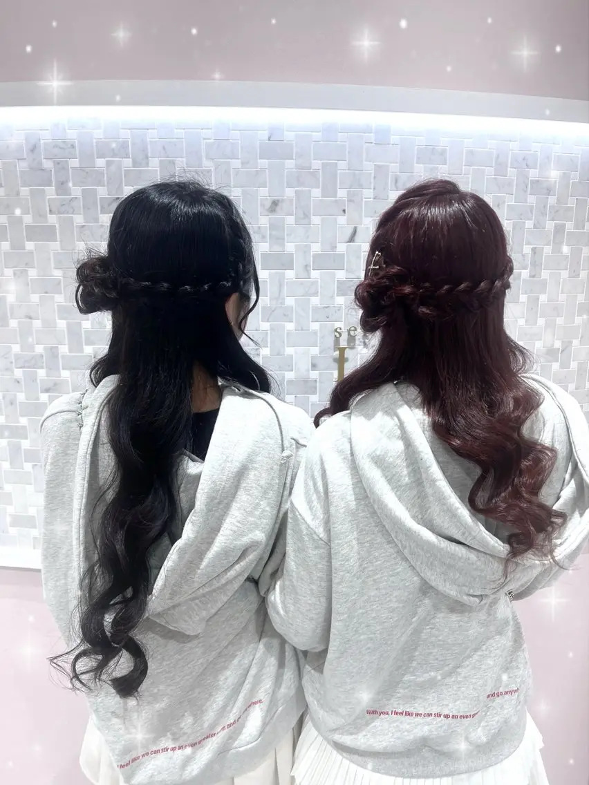 ヘアアレンジ ヘアセット lien momoのヘアスタイル