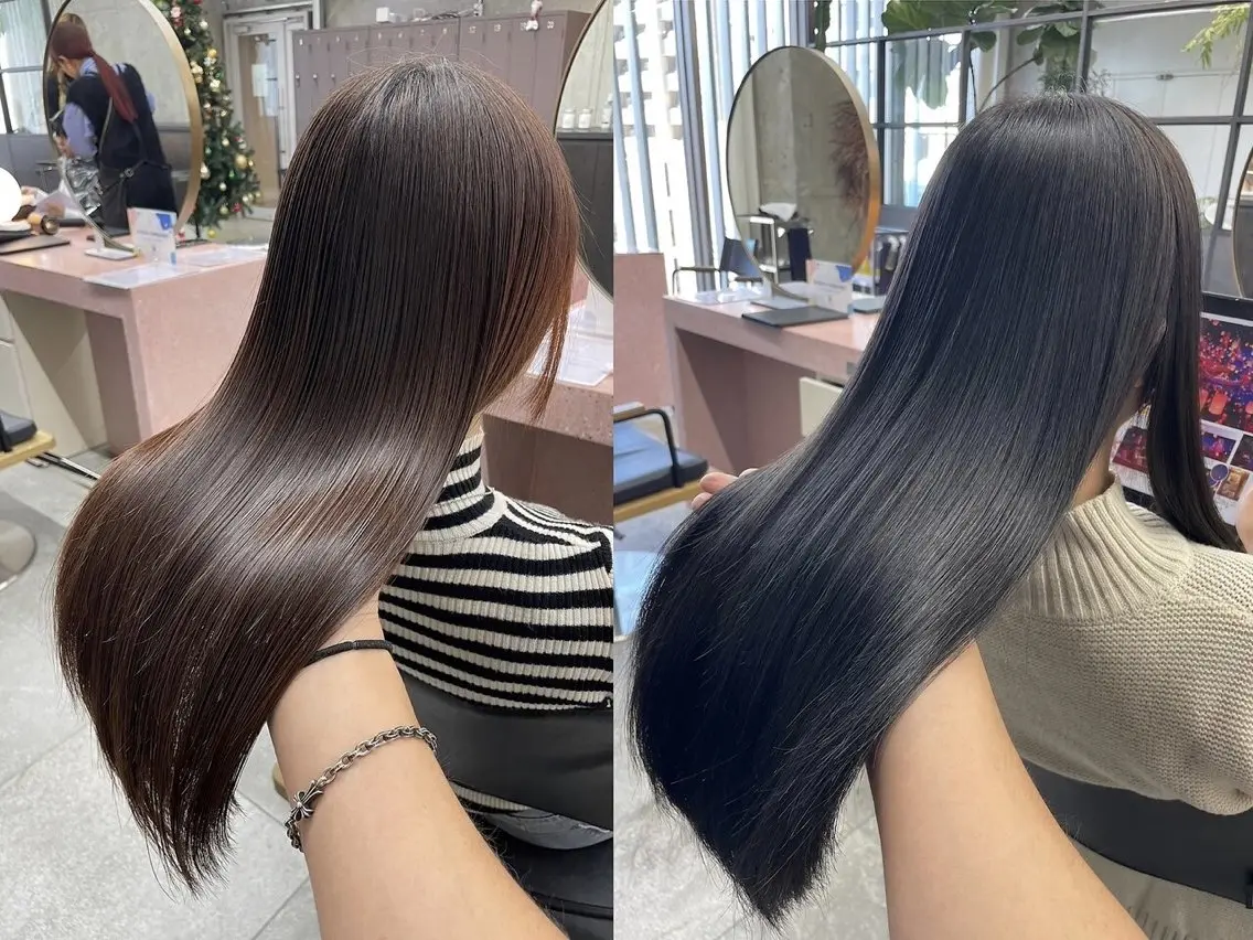 【新規様限定5/31限定50％off】カット+酸性ストレート＋カラーの写真