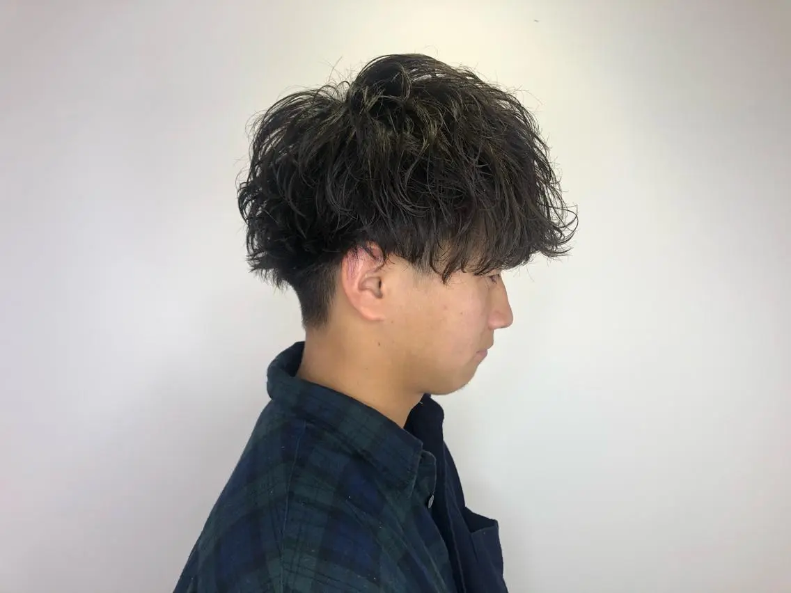 ショート メンズ カット パーマ 関 京磨のヘアスタイル