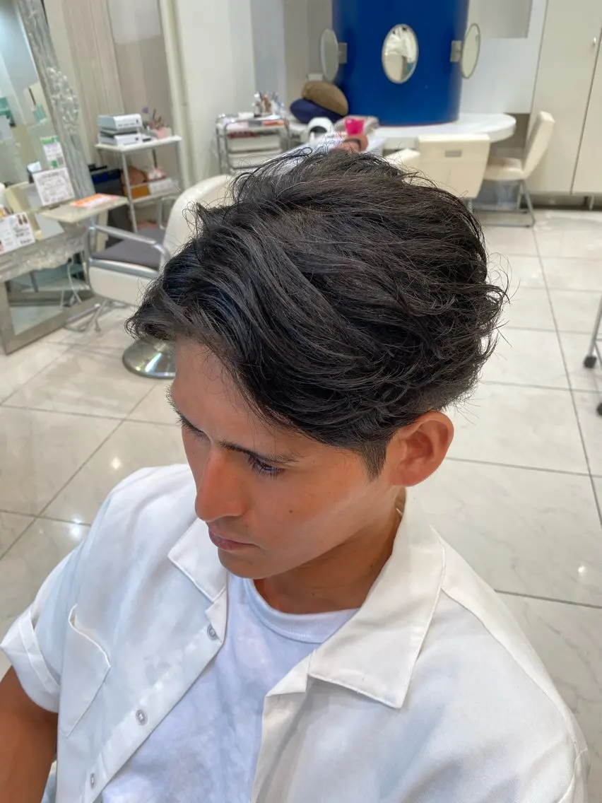 ショート パーマ メンズ 田村 共時のヘアスタイル
