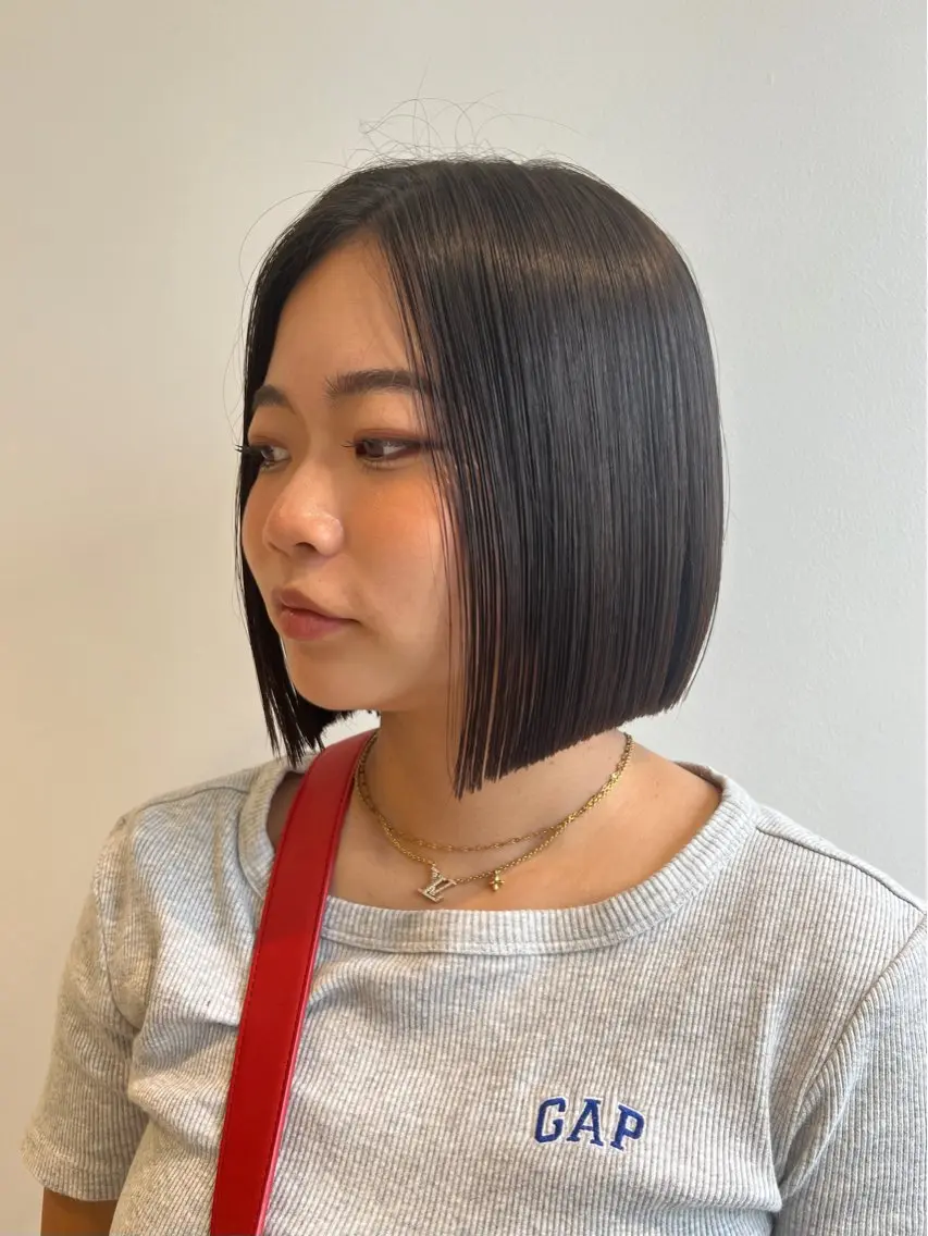 ミディアム ボブ／ストレート🎀 harukaのヘアスタイル