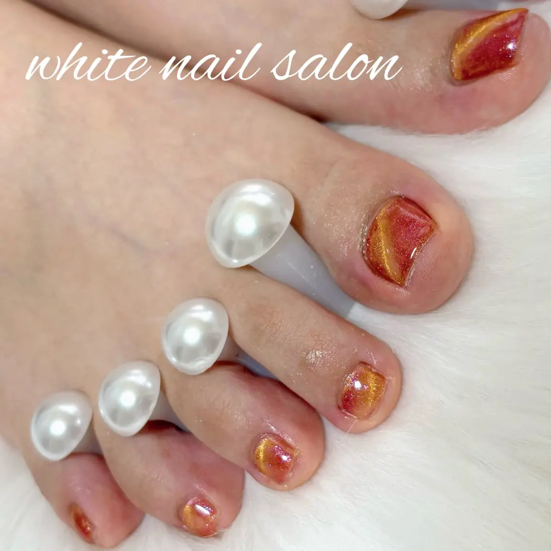 ネイル フットネイル フットネイル white nail salonのネイルデザイン