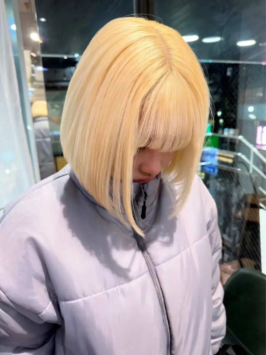 ミディアム カラー ブリーチ ダブルカラー ハイトーンカラー zest bis /anju🌺✨のヘアスタイル