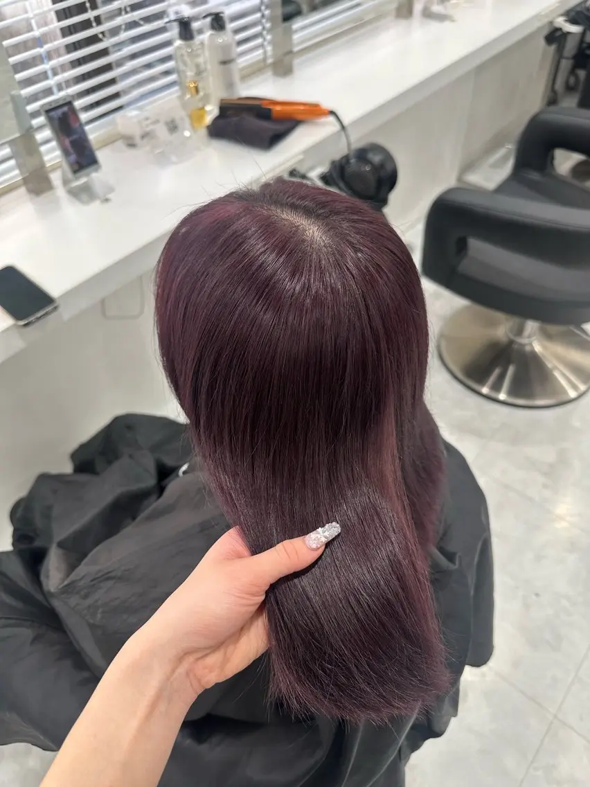 セミロング 韓国ガーリー🤍ハイ トーン🤍Ayanaのヘアスタイル