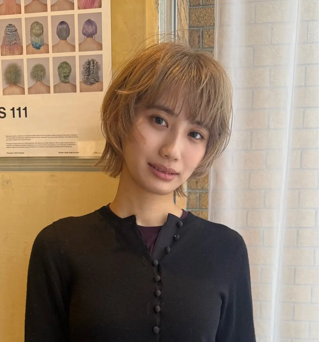 ショート カラー ヘアカラー 池田 早希のヘアスタイル
