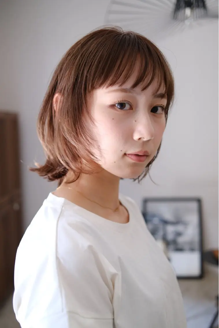 カラー ベージュカラー ブリーチ ブラウンカラー ヘアカラー トリートメント yabui harunaのヘアスタイル