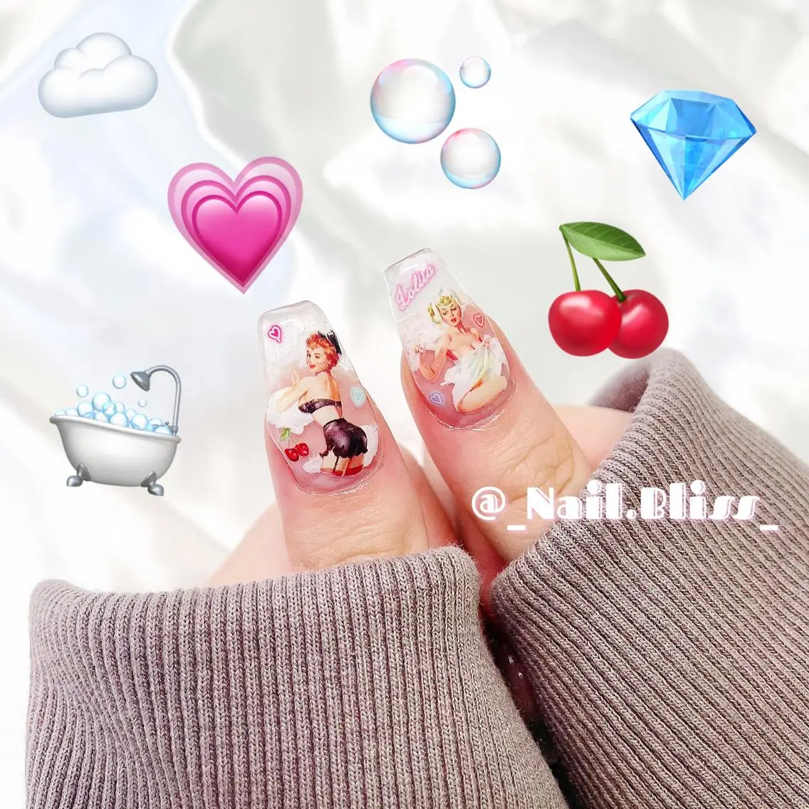 ネイル クリアネイル ハンドネイル NAIL BLISSのネイルデザイン