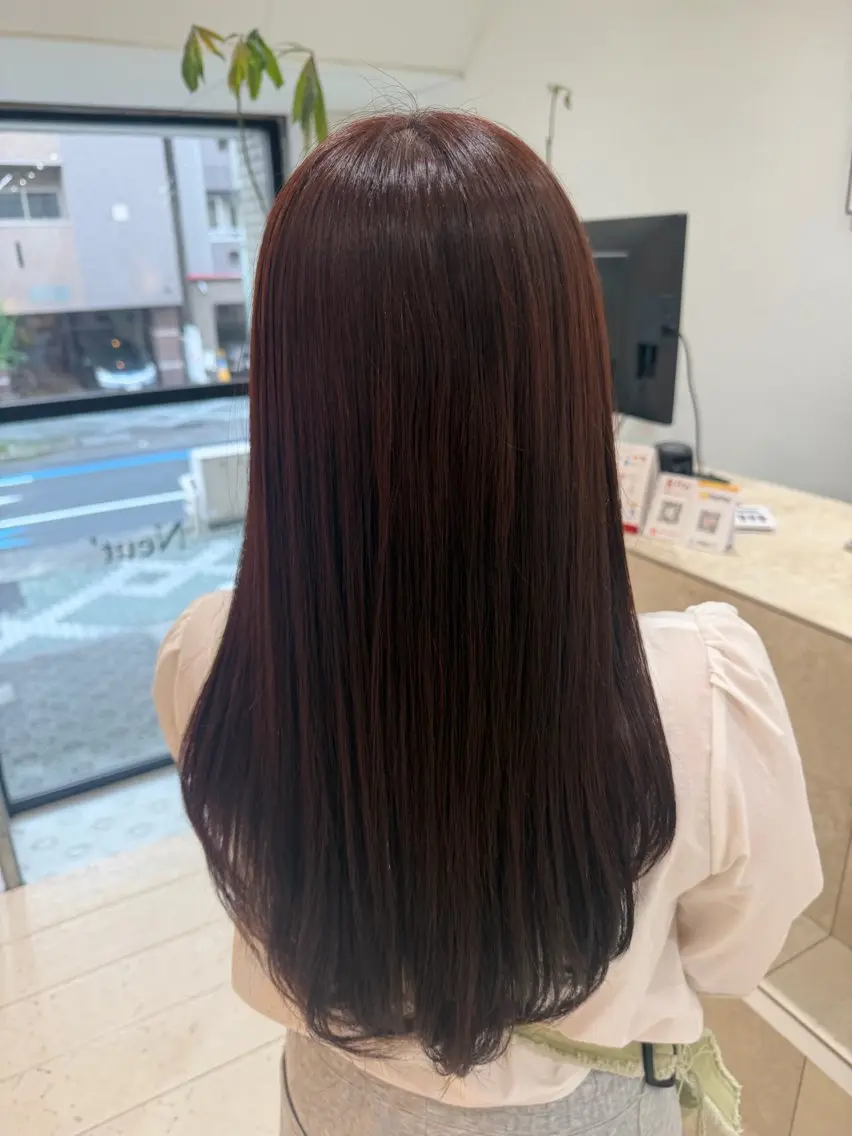 ロング カラー ヘアカラー トリートメント カラーモデル/透明感 カラー/coco🎀のヘアスタイル