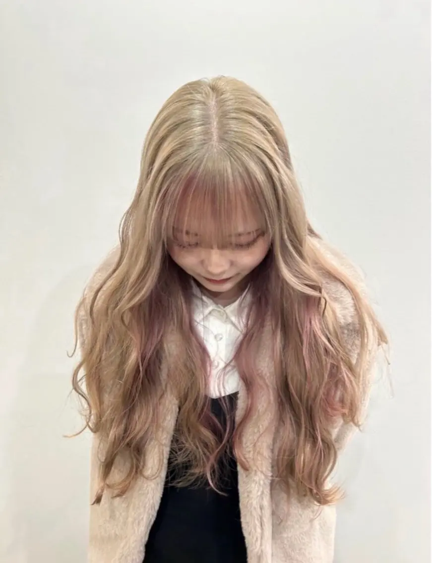 ロング ヘアカラー hair&eye🎀 /momoKaのヘアスタイル