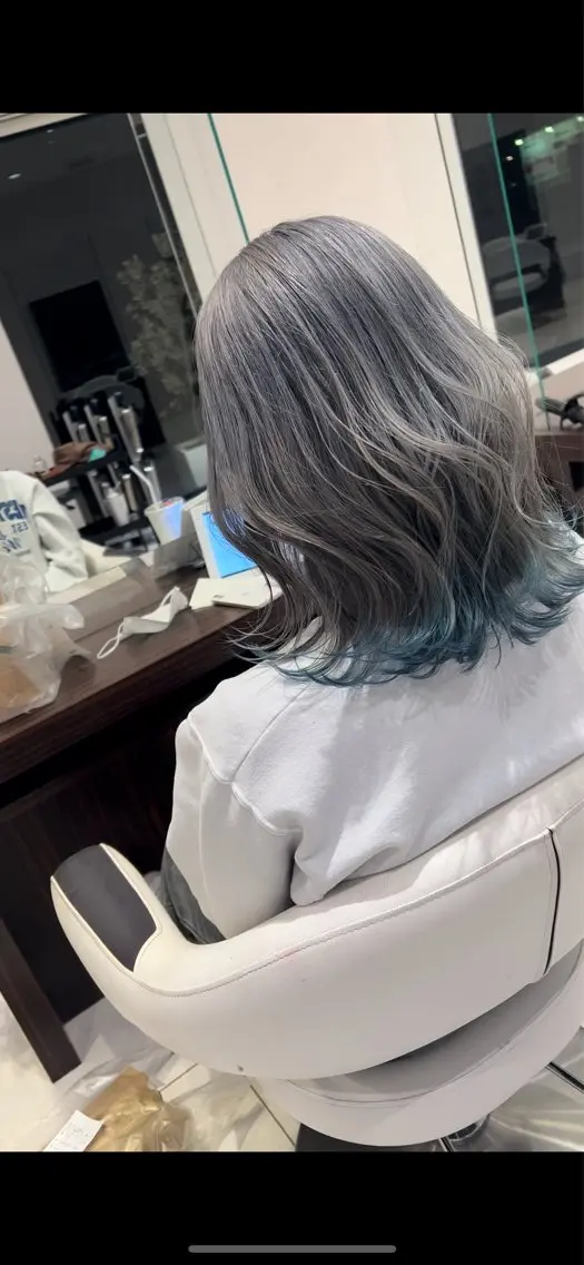 ミディアム カット ヘアカラー トリートメント earth甲府昭和店 東 允のヘアスタイル