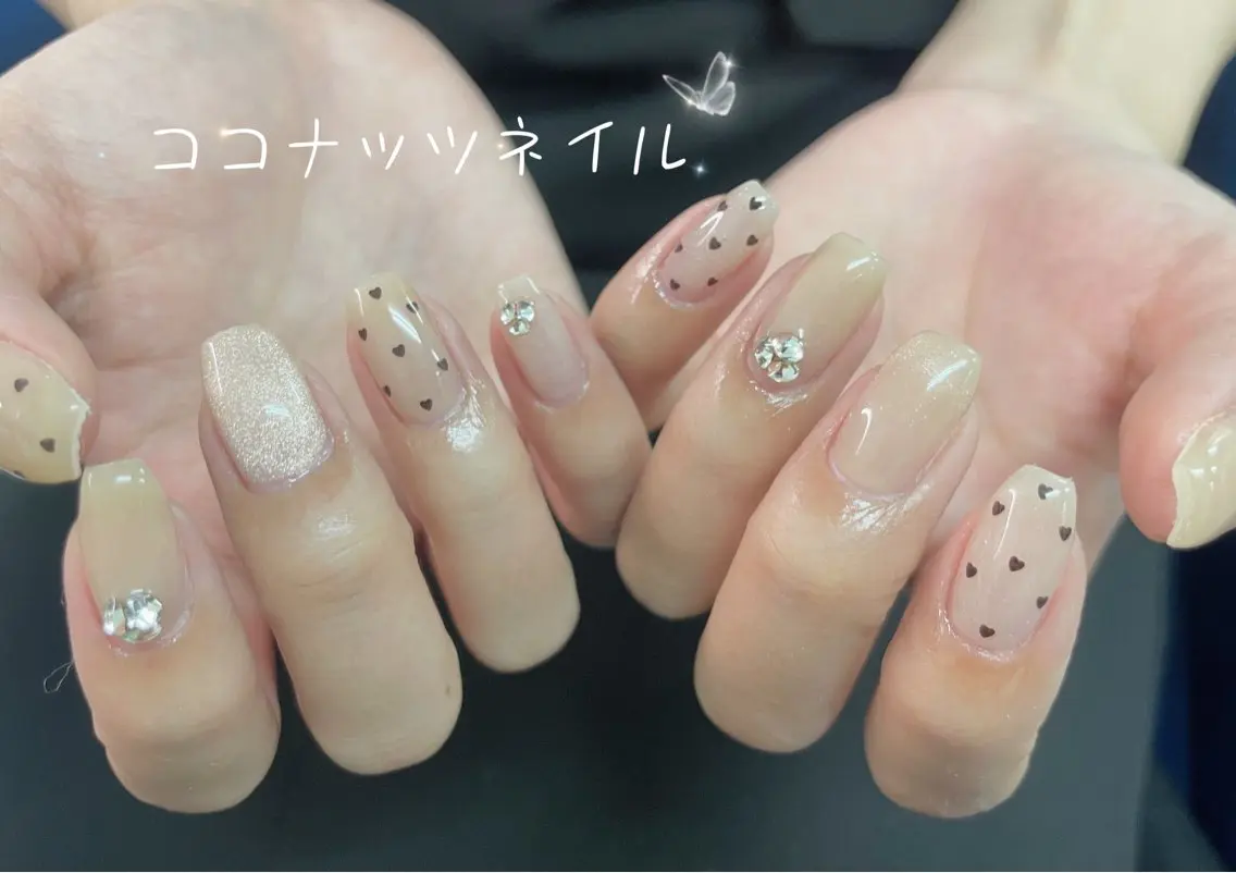 ネイル ハンドネイル 神田 ココナッツのネイルデザイン