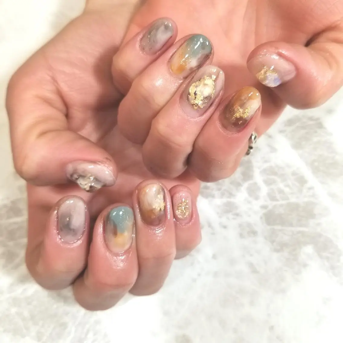 ネイル ニュアンスネイル ハンドネイル nijiiro🌈 サトウのネイルデザイン