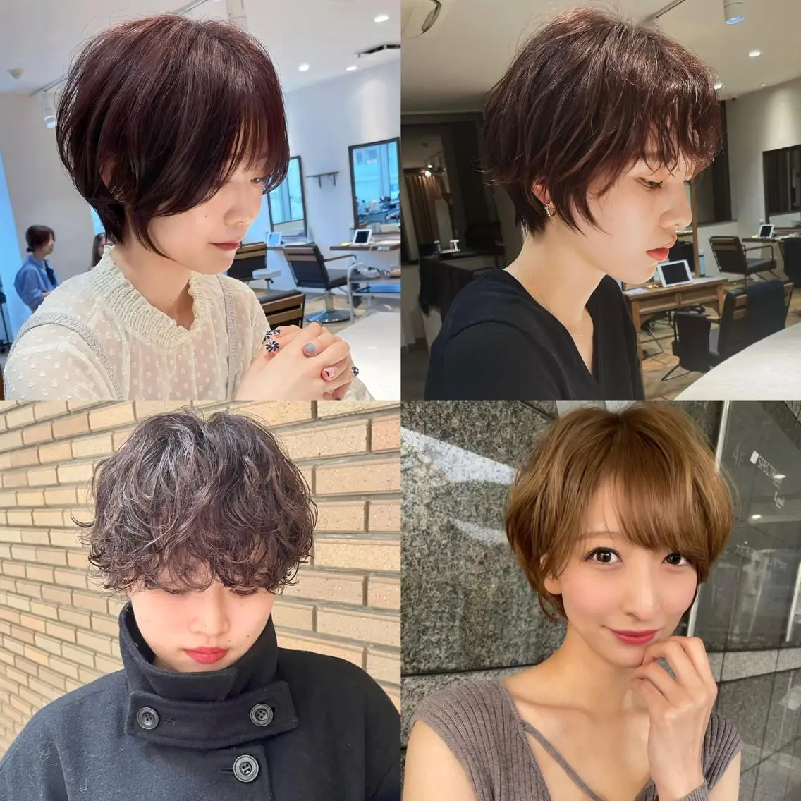 ショート パーマ カット パーマ トリートメント ✨大川 錬✨ -7歳若返りショートのヘアスタイル