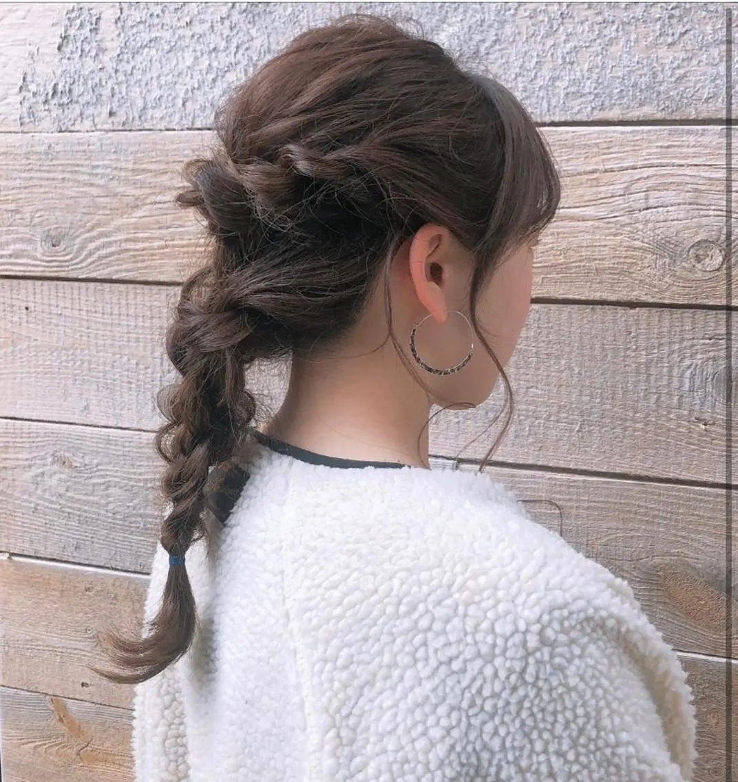 セミロング ヘアアレンジ ヘアセット 梅山 美侑のヘアスタイル