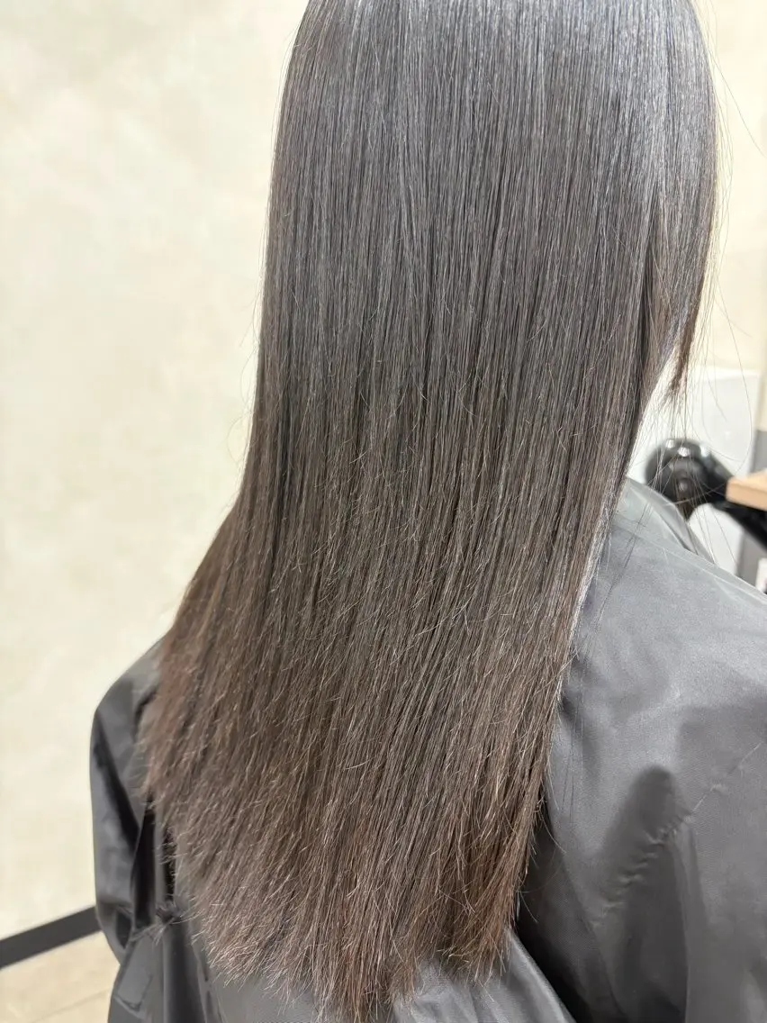 ロング 縮毛矯正 梨沙_ 蘇我2号店のヘアスタイル