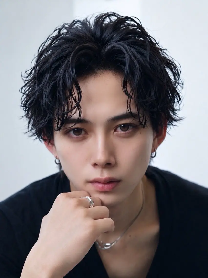 ショート カット パーマ 角戸 嵐のヘアスタイル