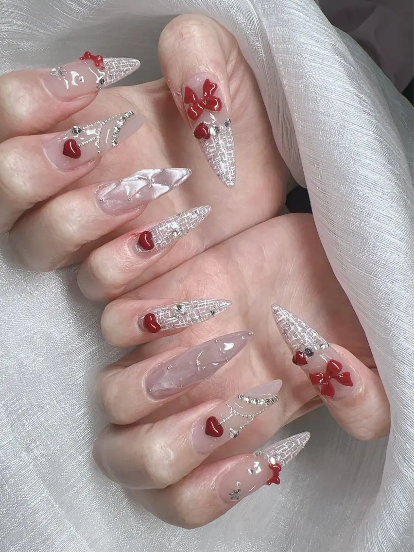 ネイル ハンドネイル Lee Nails チップ長さだし専門店のネイルデザイン