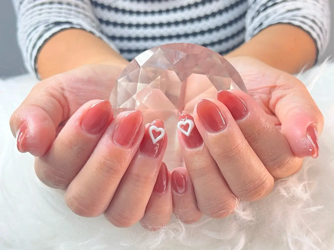 ネイル アートネイル マグネットネイル ニュアンスネイル ワンカラーネイル シンプルネイル ハンドネイル プライベートサロン N's Nailのネイルデザイン