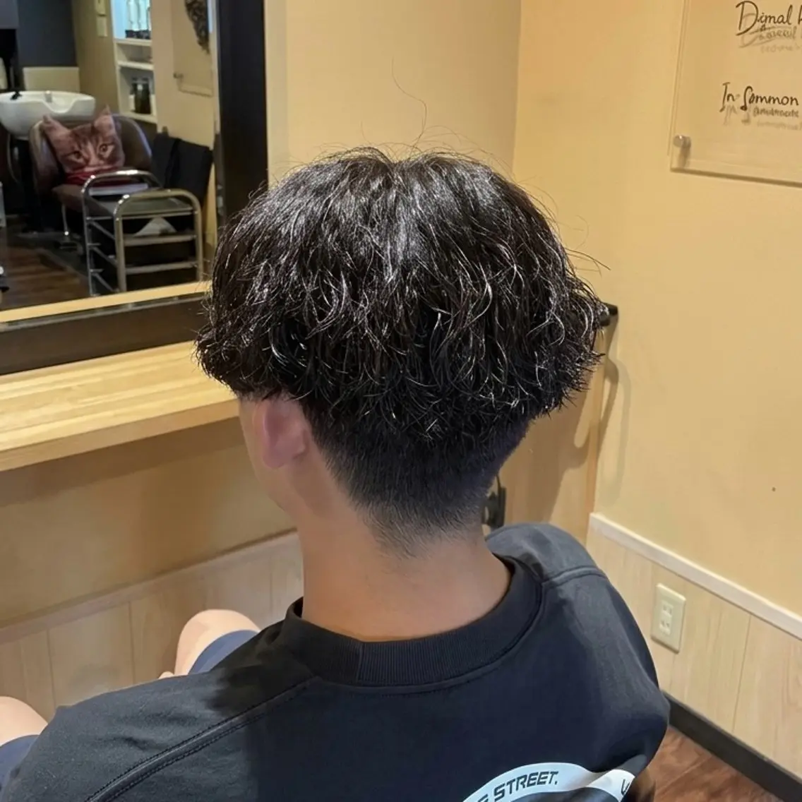 パーマ メンズ カット パーマ 梅田 花音のヘアスタイル