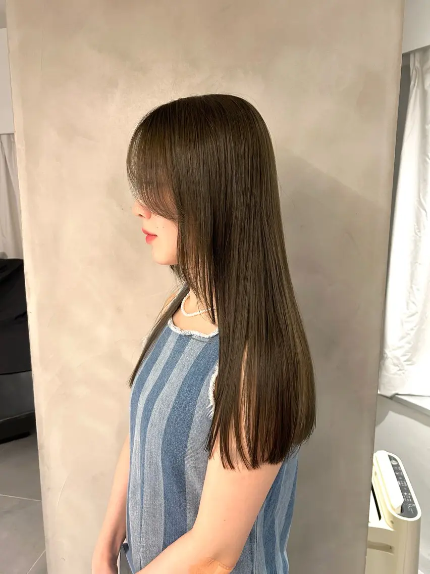 ロング ヘアカラー トリートメント 🧚つやさらhair 🧚manakaのヘアスタイル