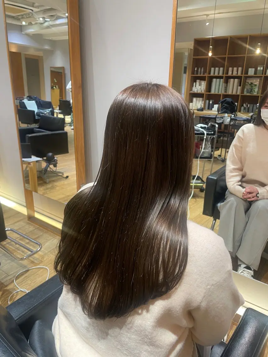 ロング ヘアカラー 縮毛矯正/レイヤー 🌙児玉光瑠のヘアスタイル