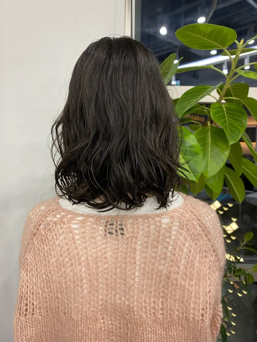 セミロング カラー パーマ ヘアアレンジ レイヤー/メンズ🥑 マエダアズミ🥑のヘアスタイル