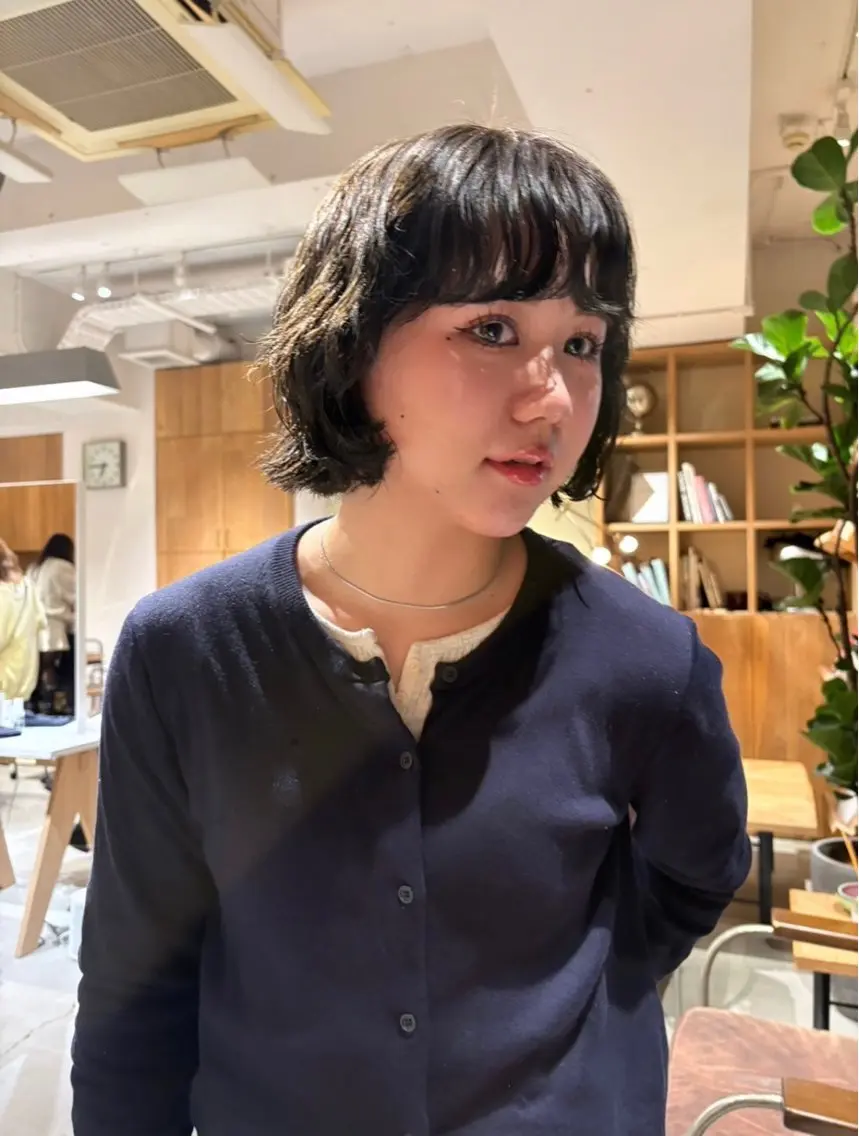 パーマ ニュアンスパーマ 中津/透明感カラー 上村 菜緒のヘアスタイル