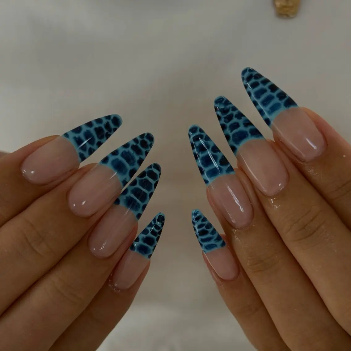 ロング 韓国風ヘア ハンドネイル navi nail ayaneのネイルデザイン