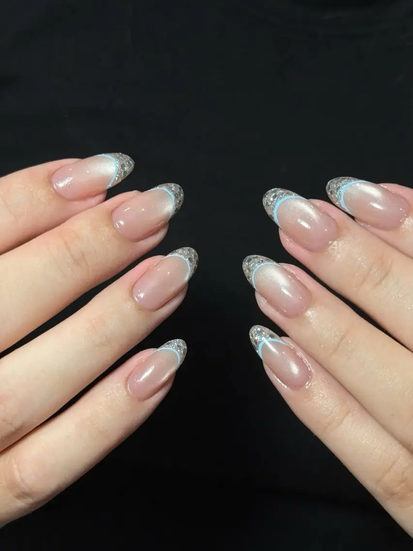 ネイル チークネイル ドット フレンチネイル グラデーション 韓国ネイル ハンドネイル Minette nailrinrinのネイルデザイン