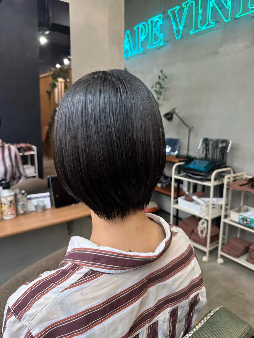 ショート カラー ショートボブ ボブ ショートヘア 山田 翔夢のヘアスタイル