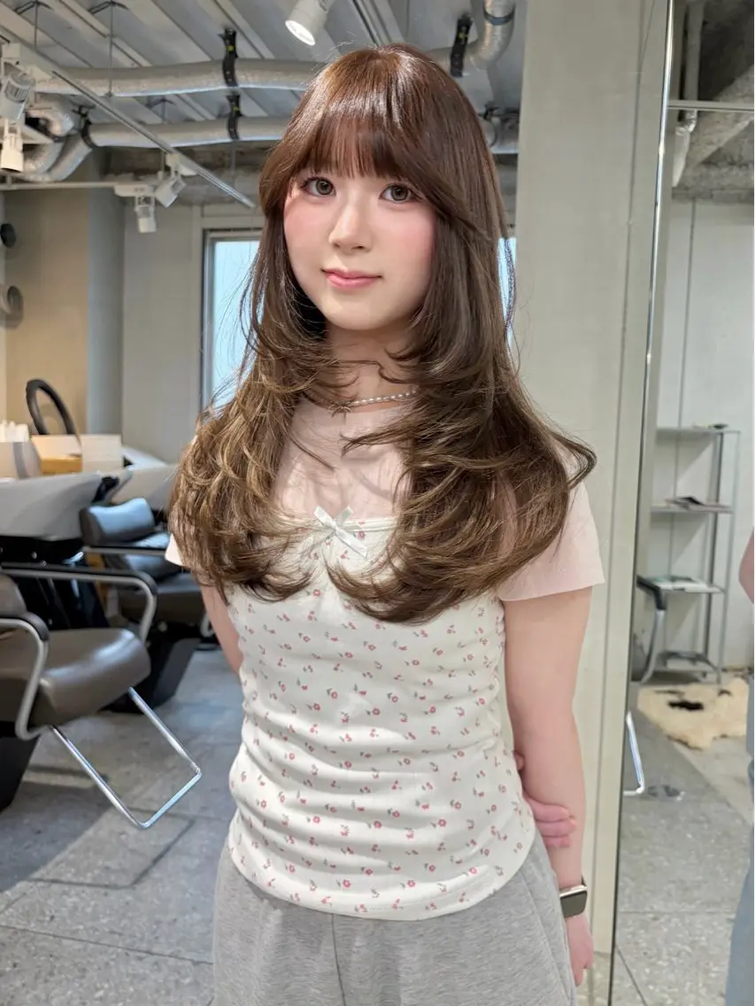 ロング ヘアカラー 多幸感ヘア ゆほこのヘアスタイル