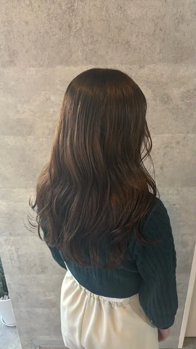 ミディアム カラー ヘアカラー 🐘おおうちみお🐘 /🍎暖色カラー🌸のヘアスタイル