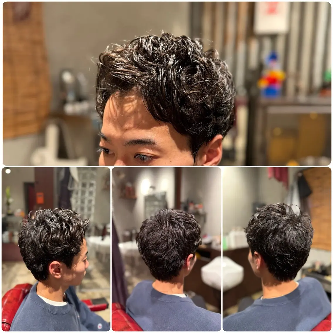 【カット】+【ピンパーマ】+【シャンプー】の写真