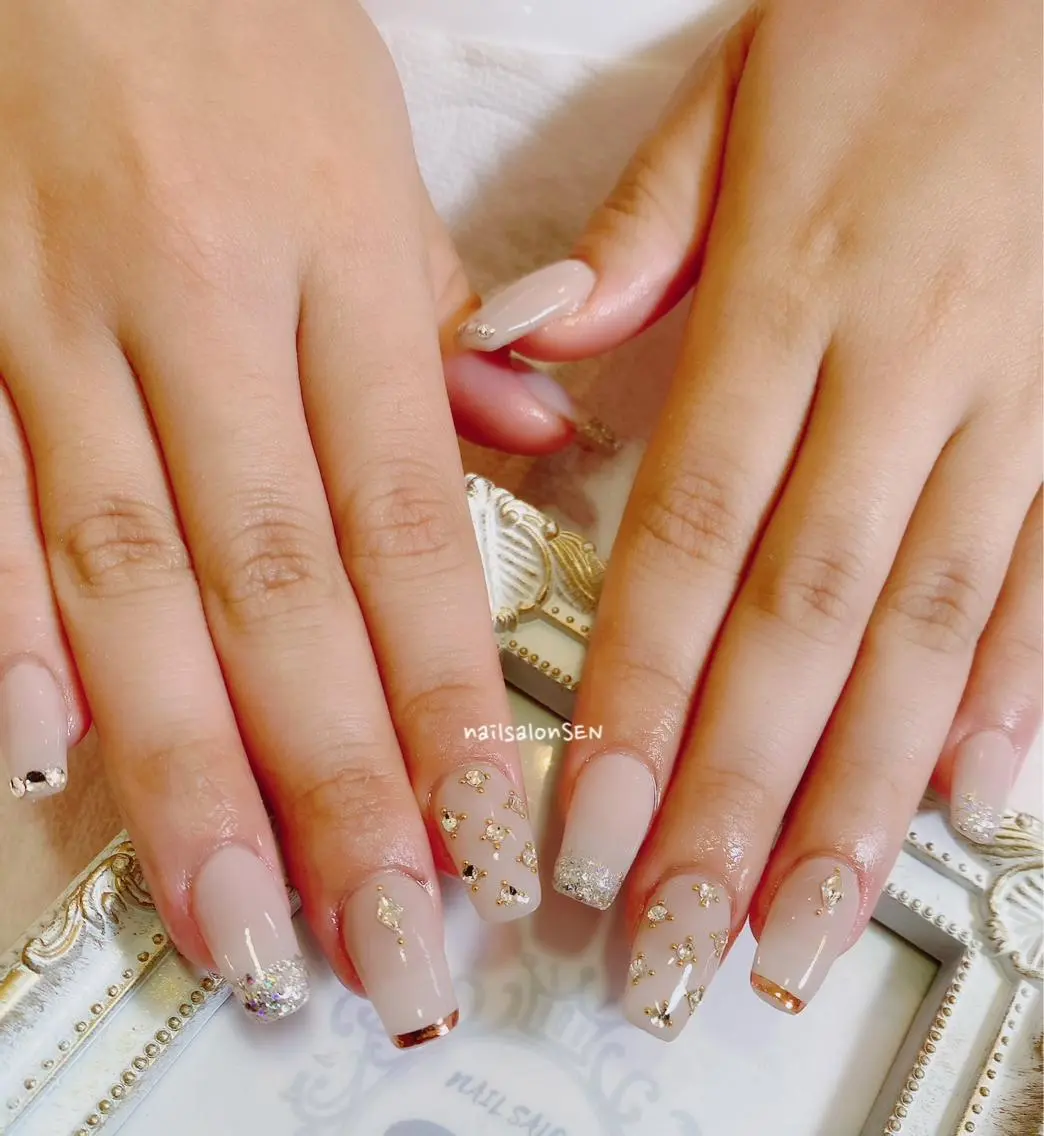 ネイル 長さ出し 持ち込み nail salon SENのネイルデザイン