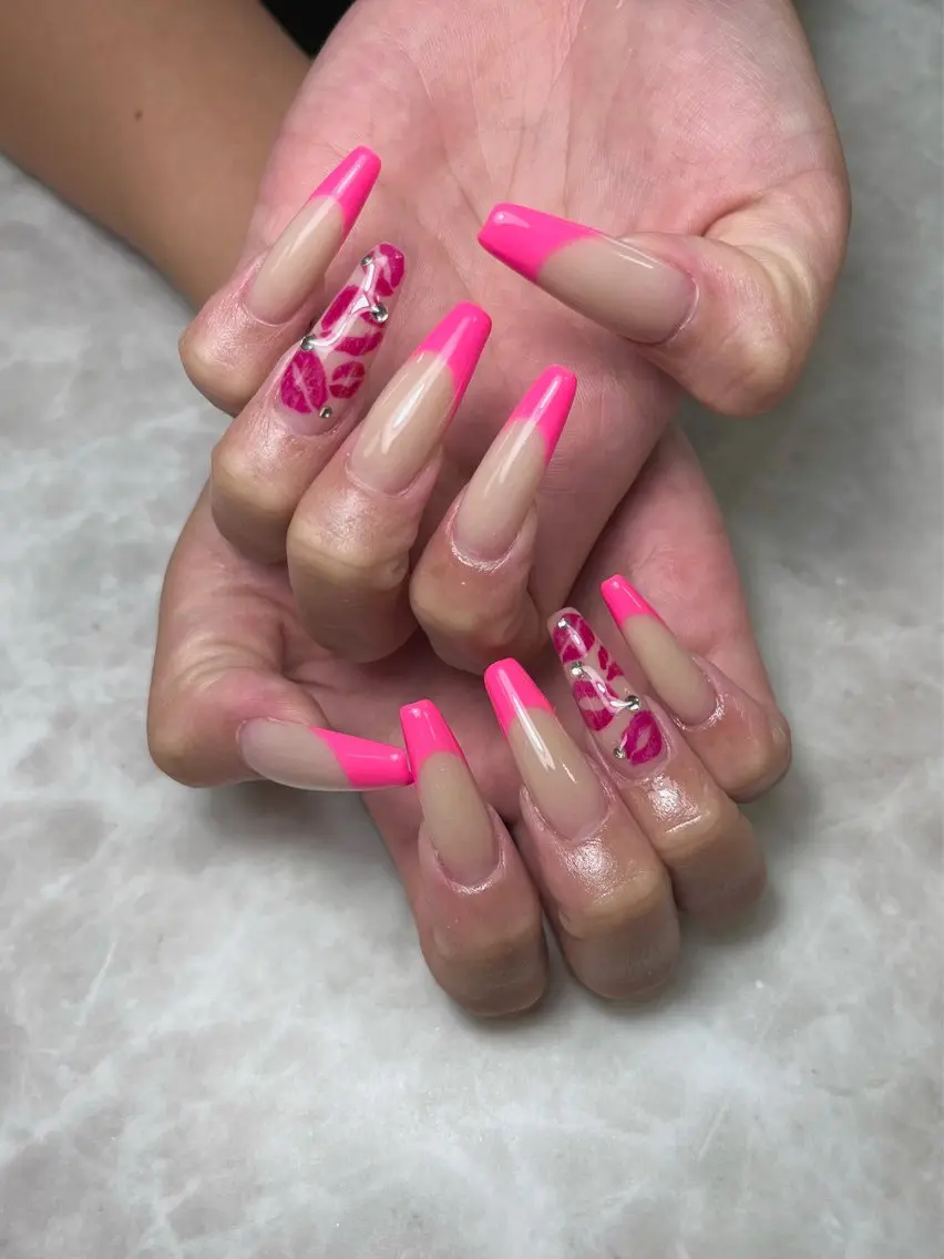 ネイル アートネイル ロングネイル スカルプネイル Nailsalon E's cafeのネイルデザイン