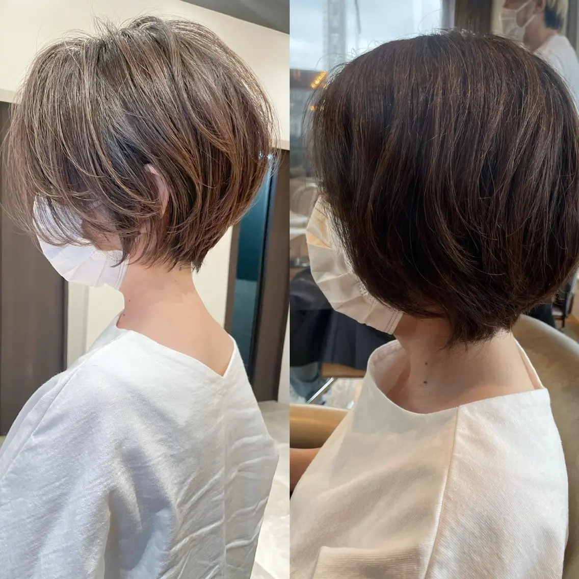 ショート ショートボブ ベリーショート ボブ ショートヘア 耳かけショート⛌似 合わせカラー🌟荒砂のヘアスタイル