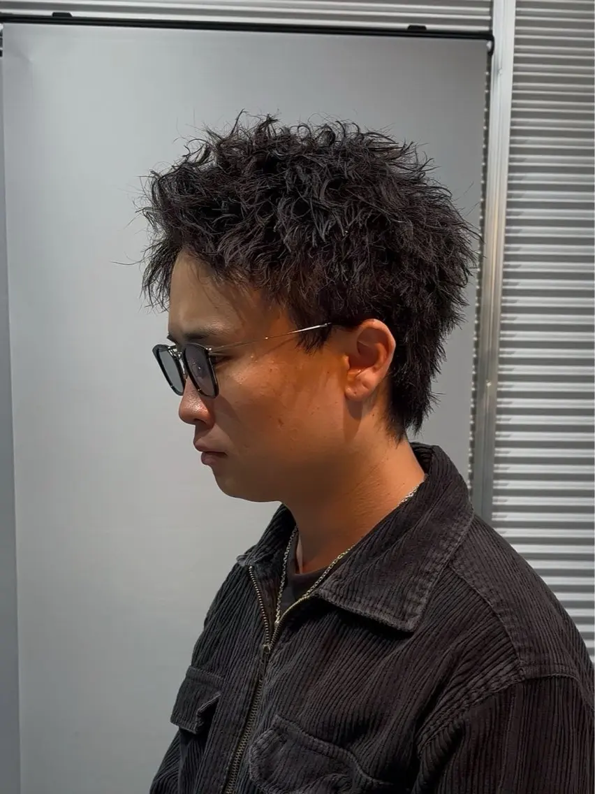 ショート パーマ メンズ メンズパーマ スパイキーショート メンズツイストパーマ ショートヘア ツイストパーマ カット パーマ トリートメント メンズの悩み解決専門 柏パーマ職人/曽我尾のヘアスタイル