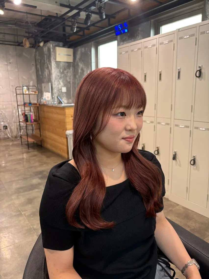 ロング カラー ヘアカラー ハイトーン 横浜💞ミオのヘアスタイル