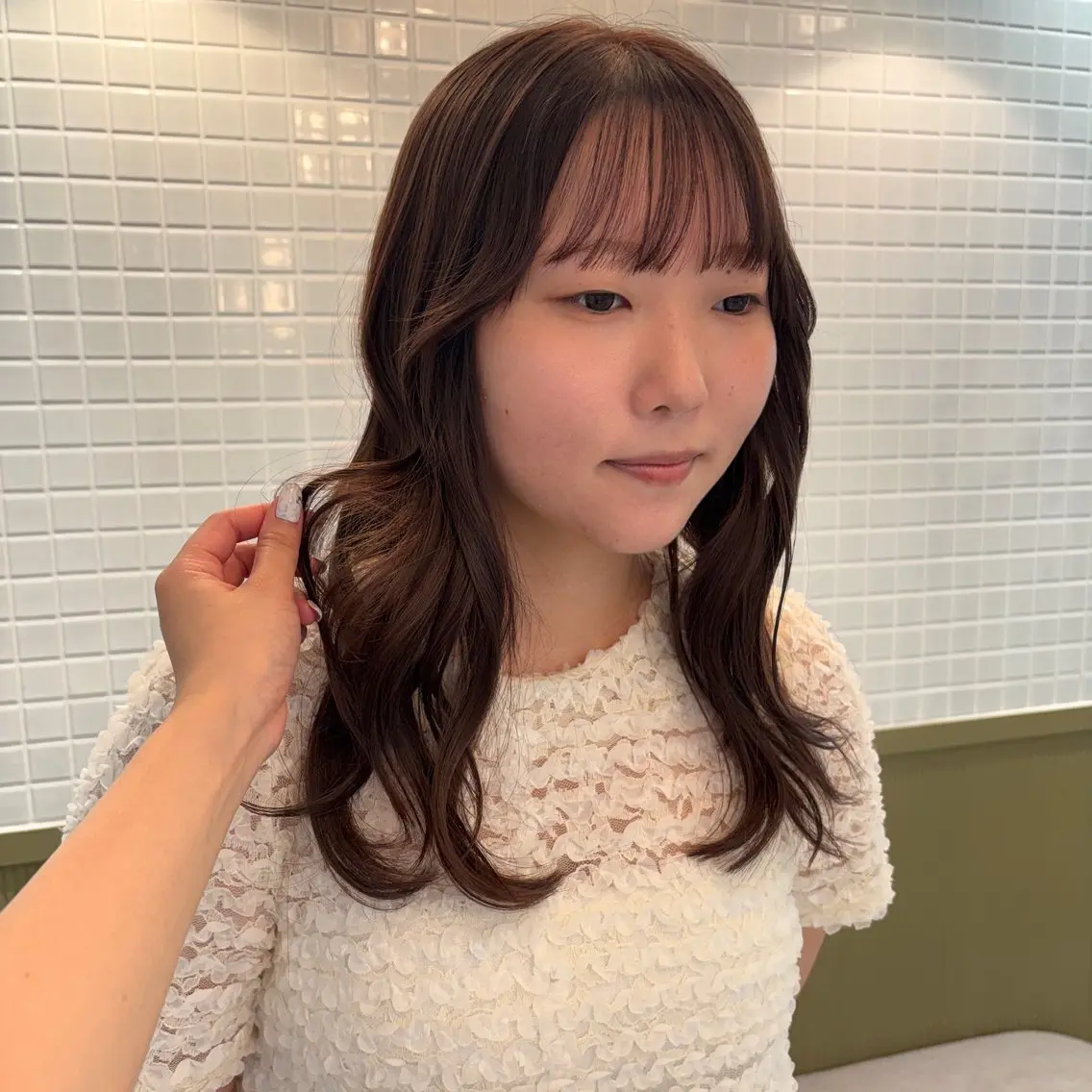 セミロング ヘアカラー ☕️NOA / レイヤーカット🍮のヘアスタイル