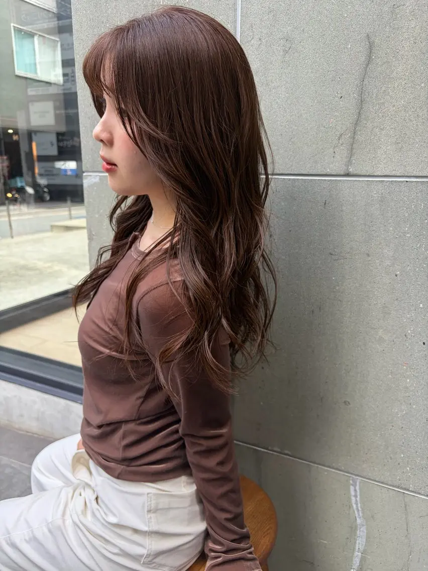 セミロング カット ヘアカラー 天神・大名 aoiのヘアスタイル