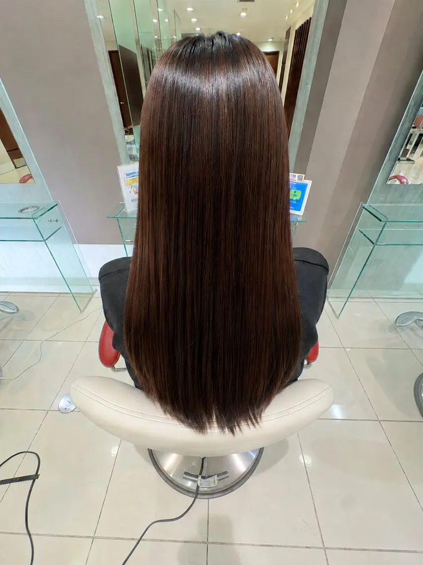 ロング ヘアカラー トリートメント 緑川 桃子のヘアスタイル