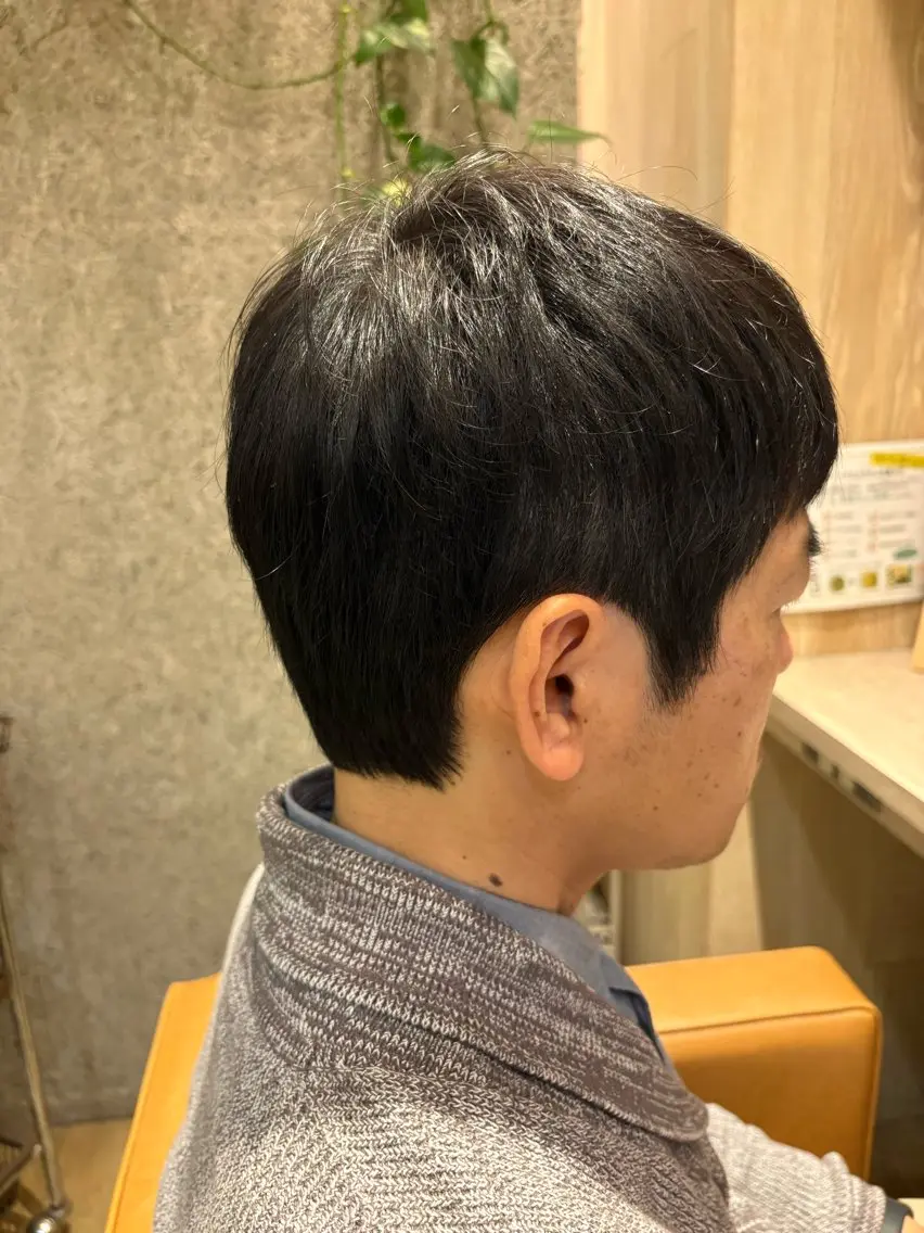メンズ ナチュラルヘア 神田一瑳のヘアスタイル