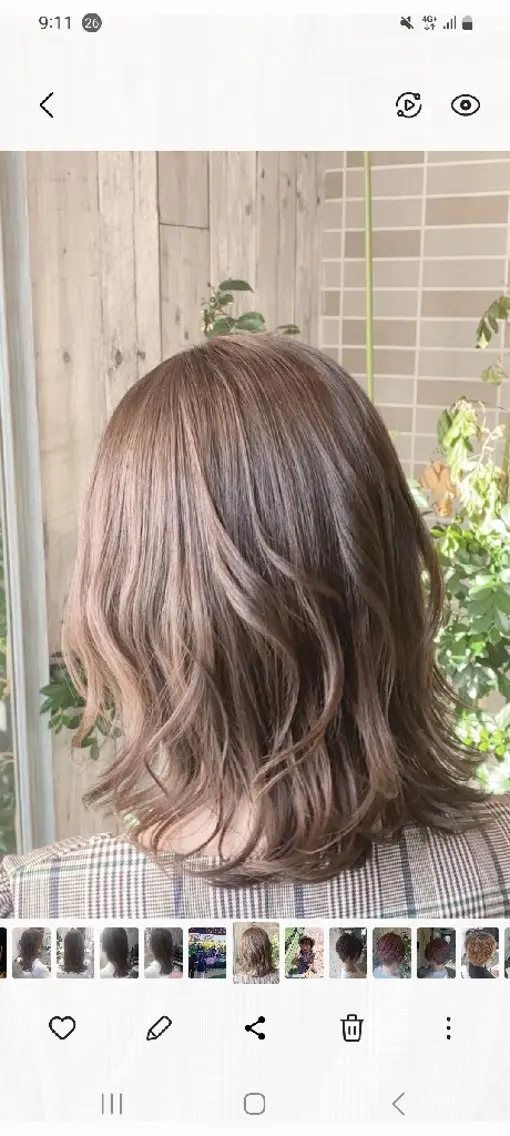 ミディアム カット ヘアカラー トリートメント  髪質改善＋艶専門  ✧ オオノのヘアスタイル