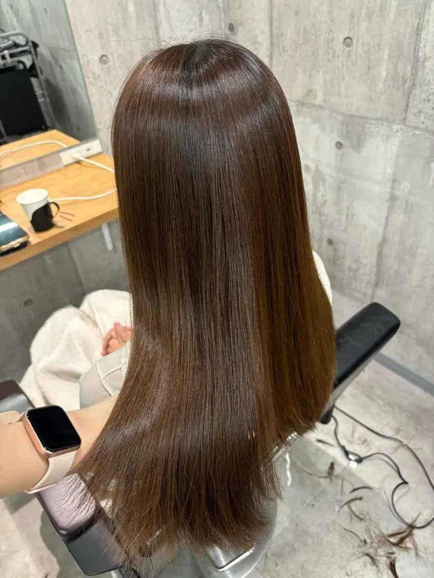 セミロング カラー 縮毛矯正 🌷大澤ゆい🌷 stylistのヘアスタイル