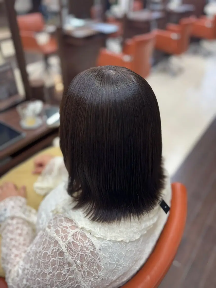 ミディアム カラー ベージュカラー オリーブベージュ 🌻カラーモデル /艶カラー/あい🌻のヘアスタイル