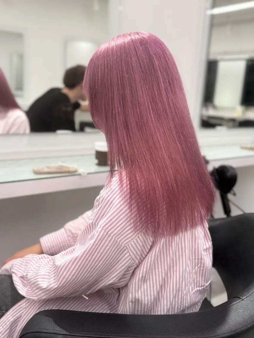 カラー ヘアカラー トリートメント ヘッドスパ ヘアセット ブリーチなし透明感 💗RYOTAのヘアスタイル