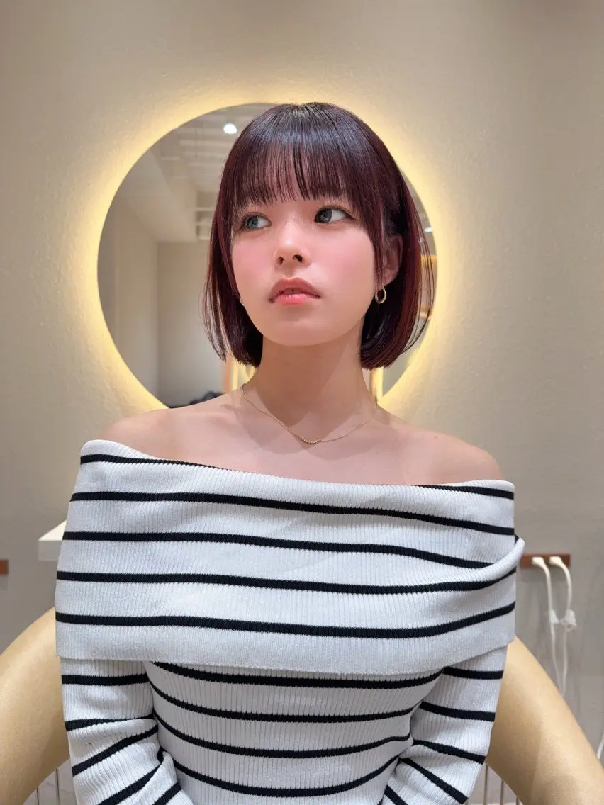 ショート カラー カット ヘアカラー トリートメント 縮毛矯正✨🫧 レイヤー川村利幸のヘアスタイル